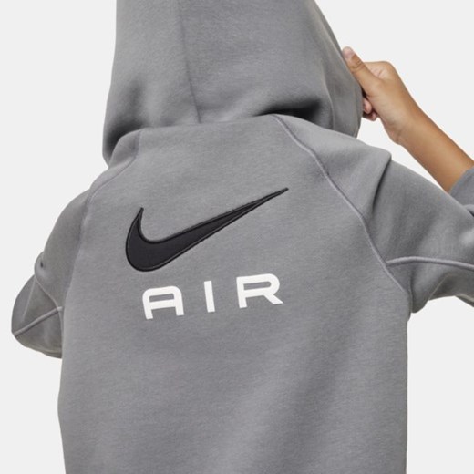 Bluza z kapturem dla dużych dzieci Nike Air - Szary Nike M Nike poland okazja