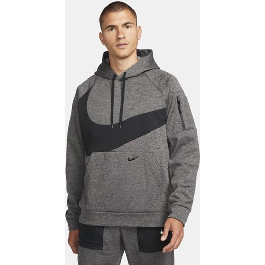 Męska bluza z kapturem do fitnessu Nike Therma-FIT - Szary Nike 2XL okazyjna cena Nike poland