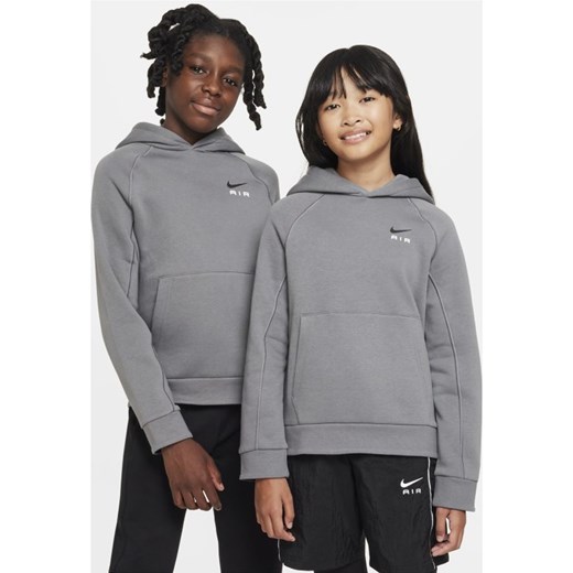 Bluza z kapturem dla dużych dzieci Nike Air - Szary Nike M wyprzedaż Nike poland