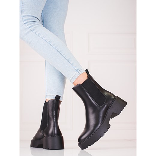 Botki czarne Sergio Leone casual jesienne 