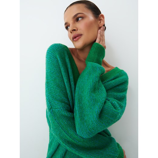 Mohito - Sweter z dekoltem V - Zielony Mohito S Mohito