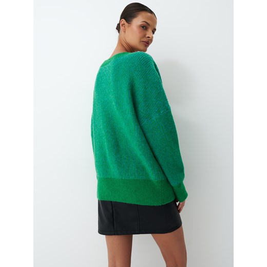 Mohito - Sweter z dekoltem V - Zielony Mohito XL Mohito