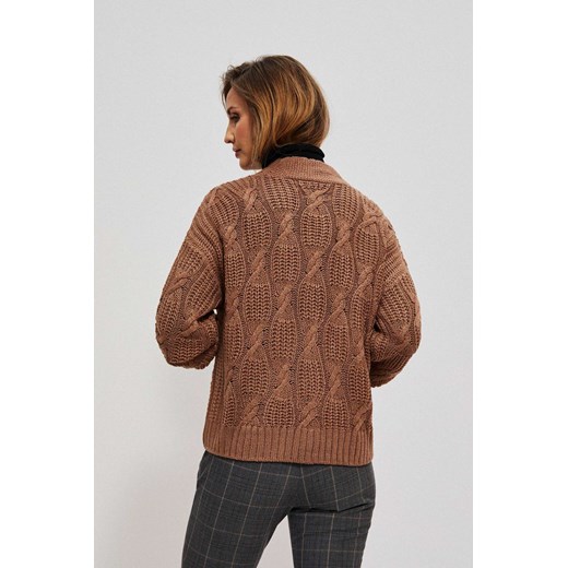 Sweter damski Moodo.pl z dekoltem w serek