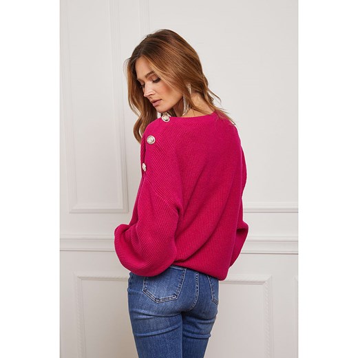 Sweter "Burny" w kolorze różowym Joséfine XL okazja Limango Polska