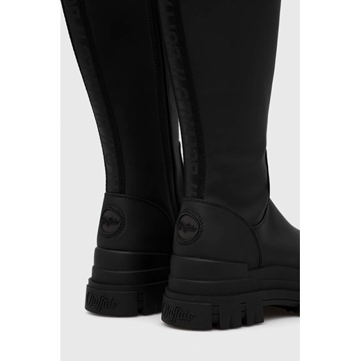 Buffalo kozaki Aspha Rain Hi damskie kolor czarny Buffalo 40 ANSWEAR.com