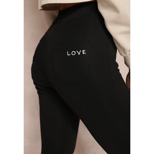 Czarne Spodnie Skinny z Gumką w Pasie Cheha Renee L promocyjna cena Renee odzież
