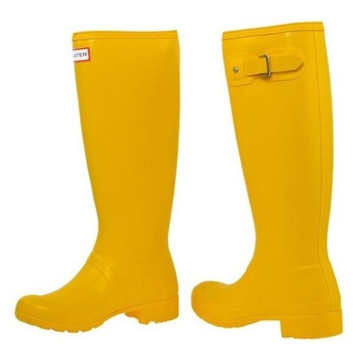 HUNTER zwijane W25065 YELLOW yessport-pl zolty bez wzorów/nadruków