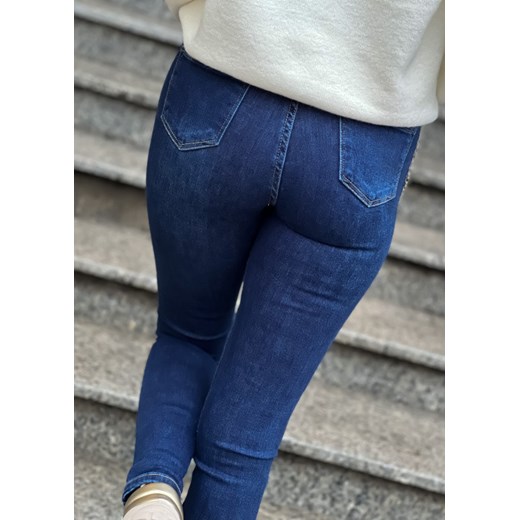 Spodnie jeansowe niebieskie kp066 Fason XL Sklep Fason
