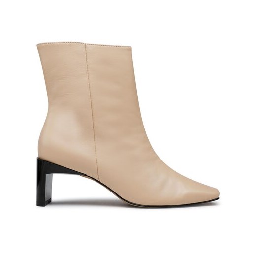 Botki Simple na zamek na obcasie eleganckie jesienne