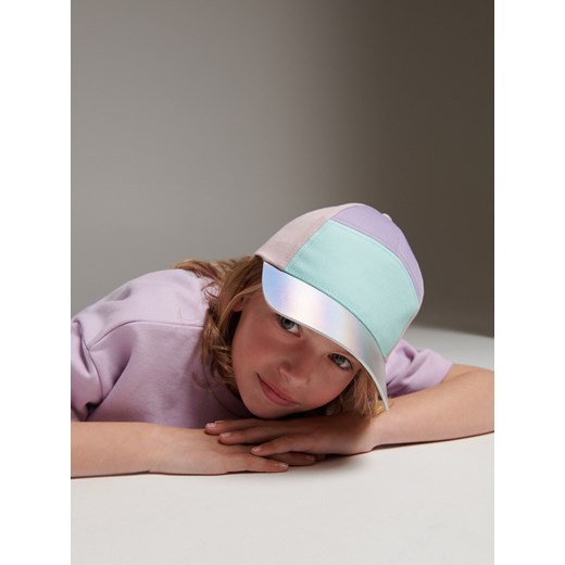 Reserved - Kolorowa czapka z daszkiem - Turkusowy Reserved 9-13 lat wyprzedaż Reserved