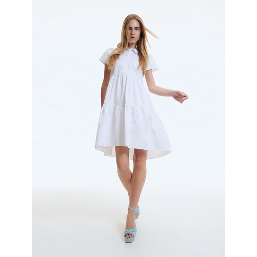 Reserved - Koszulowa sukienka - Biały Reserved 36 wyprzedaż Reserved