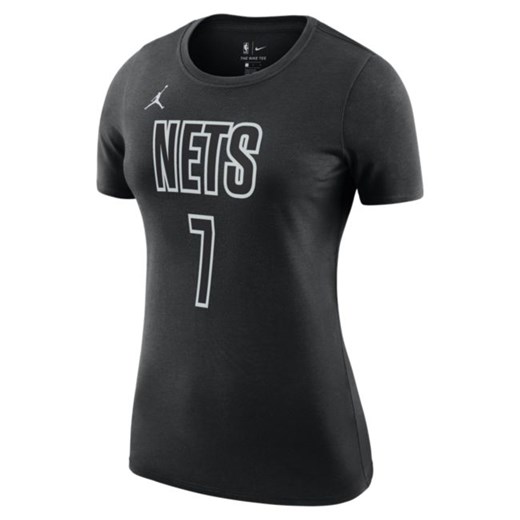 T-shirt damski Jordan NBA Brooklyn Nets Essential Statement Edition - Czerń Jordan S Nike poland