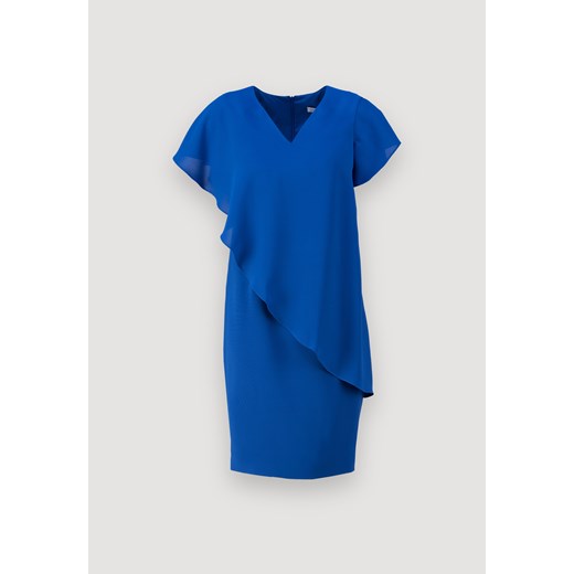 Molton sukienka mini niebieska casual w serek 