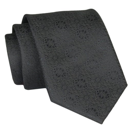 Krawat czarny Angelo Di Monti 
