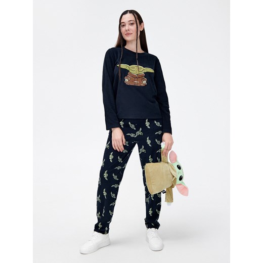 Cropp - Piżama Baby Yoda - Czarny Cropp M Cropp