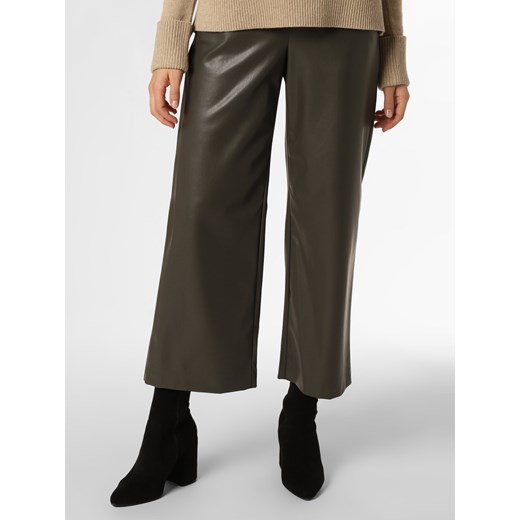 RAFFAELLO ROSSI Spodnie Kobiety Sztuczna skóra błotnisty jednolity ze sklepu vangraaf w kategorii Spodnie damskie - zdjęcie 146807648