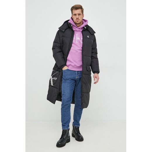 Calvin Klein Jeans kurtka męska kolor czarny zimowa S ANSWEAR.com