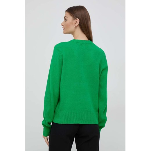 GAP sweter damski kolor zielony lekki Gap S ANSWEAR.com