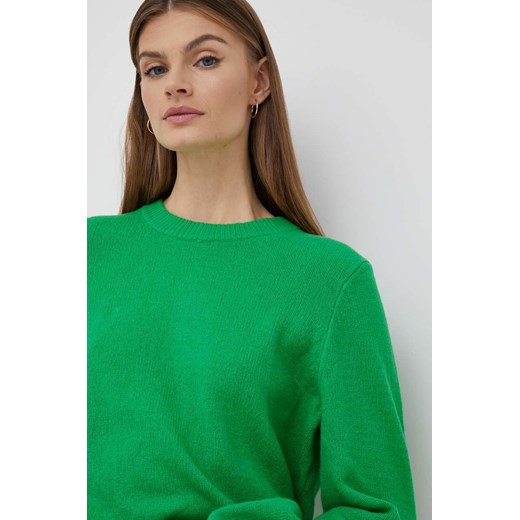 GAP sweter damski kolor zielony lekki Gap XS ANSWEAR.com