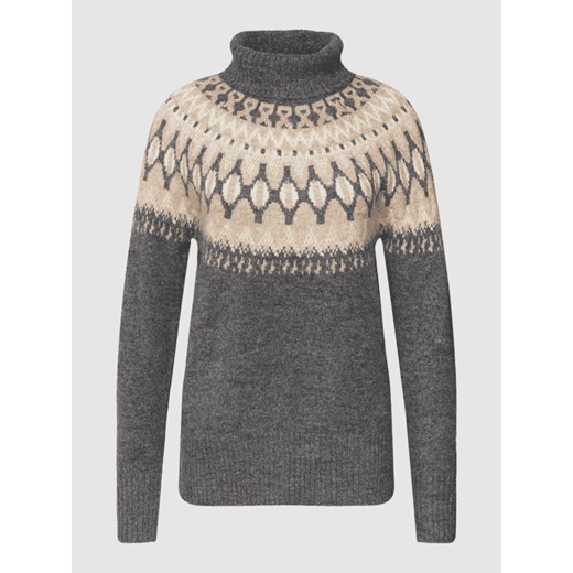 Sweter z dzianiny we wzory na całej powierzchni Free/quent S Peek&Cloppenburg