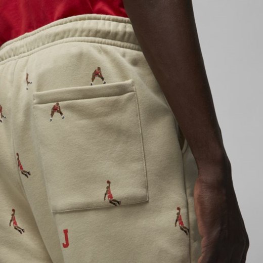 Męskie spodnie świąteczne z dzianiny dresowej Jordan Essentials - Brązowy Jordan L Nike poland