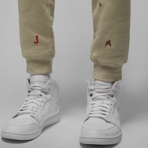Męskie spodnie świąteczne z dzianiny dresowej Jordan Essentials - Brązowy Jordan M Nike poland