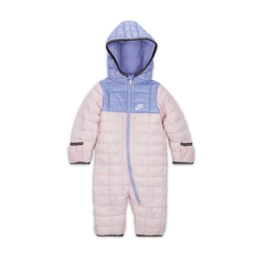 Kombinezon zimowy w kontrastowych kolorach dla niemowląt (3–6 M) Nike - Różowy Nike 0-3M Nike poland