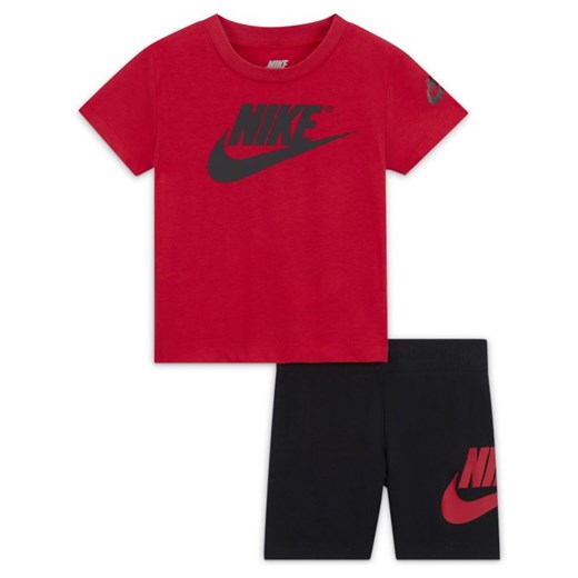 Zestaw T-shirt i spodenki dla niemowląt (12–24 M) Jordan - Czerń Jordan 24M Nike poland