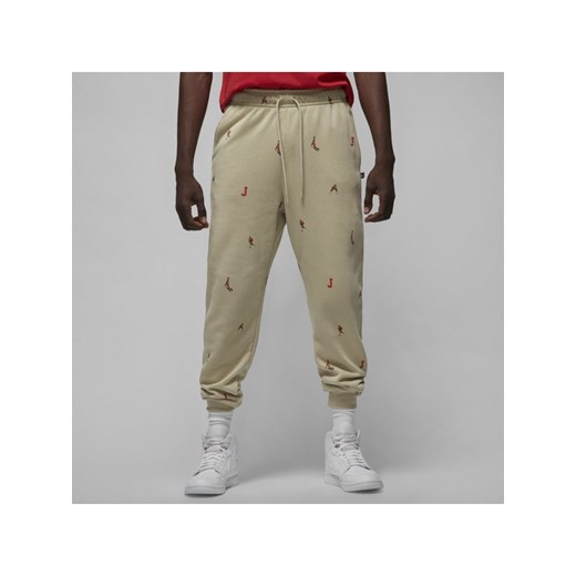 Męskie spodnie świąteczne z dzianiny dresowej Jordan Essentials - Brązowy Jordan S Nike poland