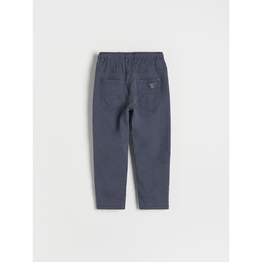 Reserved - Tkaninowe spodnie jogger - Niebieski Reserved 116 (5-6 lat) Reserved