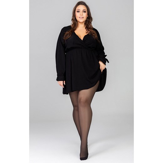 Gładkie rajstopy damskie plus size Sofia 40 DEN, Kolor czarny (onyx), Rozmiar 5, Mona Queen Size ze sklepu Intymna w kategorii Rajstopy - zdjęcie 146846099