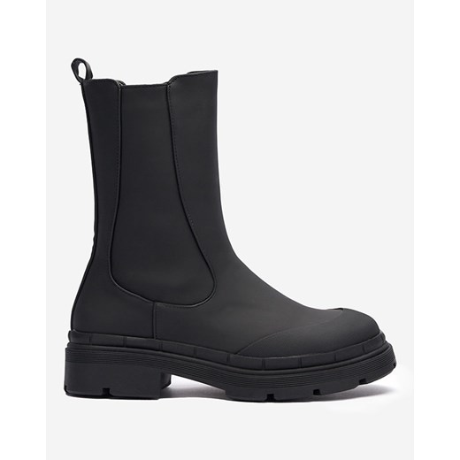 Damskie ocieplane czarne wysokie botki Jori - Obuwie Royalfashion.pl 38 royalfashion.pl