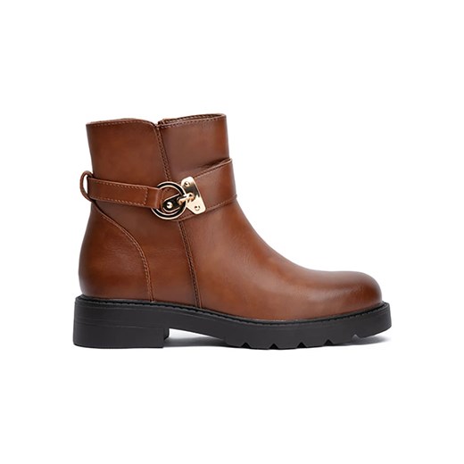 Botki Foreverfolie z zamkiem casual