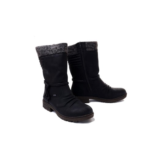 RIEKER TEX Z4755-00 black, kozaki damskie Rieker 43 wyprzedaż e-kobi.pl