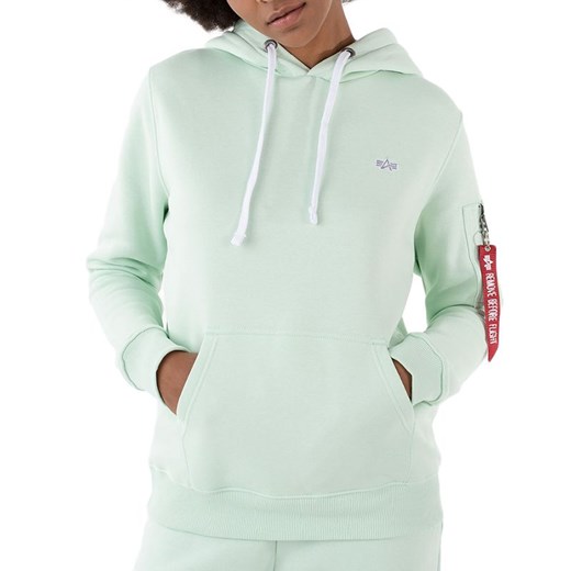 Bluza damska miętowa Alpha Industries krótka