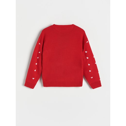Reserved - Sweter ze święcącą lampką - Czerwony Reserved 164 (13 lat) Reserved