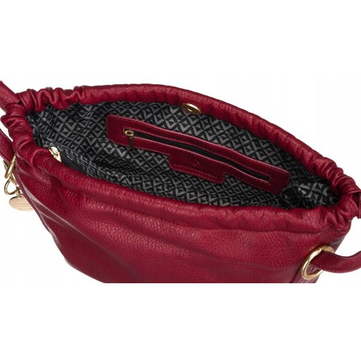 Mała torebka damska w typie listonoszki-worka ze skóry ekologicznej — Merg one size merg.pl