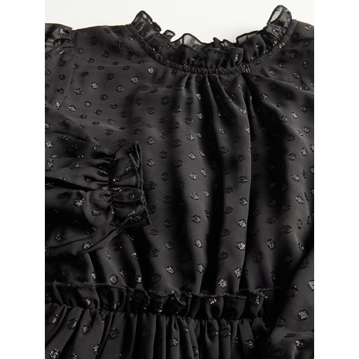 Reserved - Sukienka z długim rękawem - Czarny Reserved 158 (12 lat) Reserved