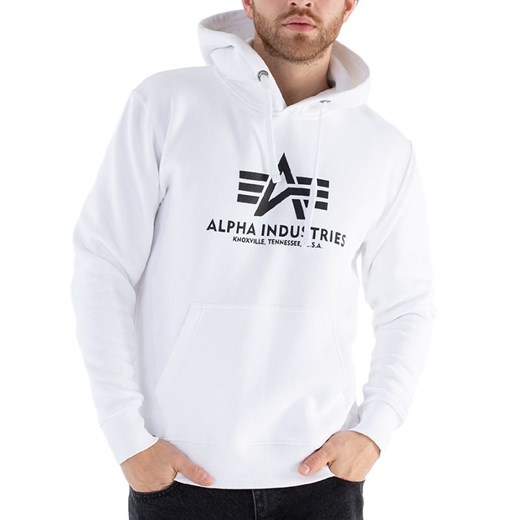 Bluza Alpha Industries Basic Hoody 17831209 - biała ze sklepu streetstyle24.pl w kategorii Bluzy męskie - zdjęcie 146979039