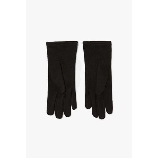 Gładkie rękawiczki z koralikami czarne ze sklepu Moodo.pl w kategorii Rękawiczki damskie - zdjęcie 146986339