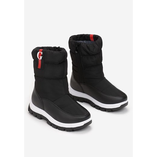 Czarne Śniegowce Pikowane Rulbo 36 okazyjna cena born2be.pl