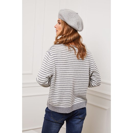 Sweter "Astrobal" w kolorze szaro-białym Joséfine S promocja Limango Polska