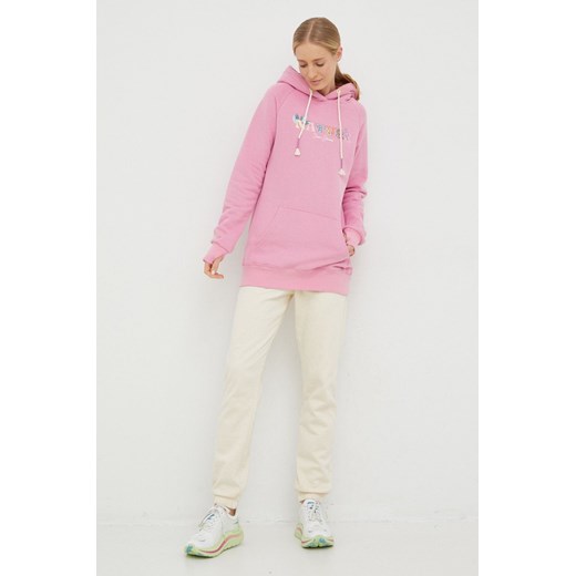 Femi Stories bluza Till damska kolor różowy z kapturem z aplikacją Femi Stories XS ANSWEAR.com
