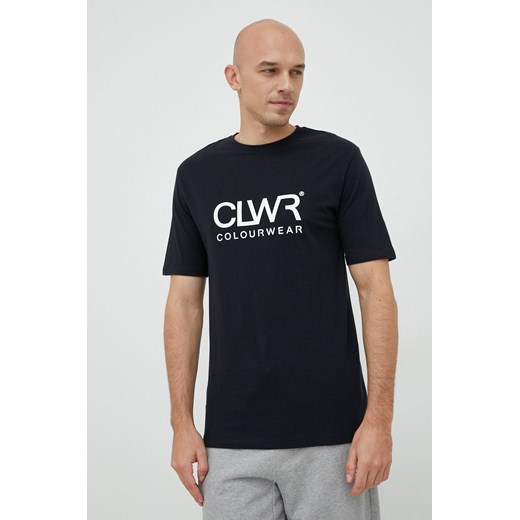 Colourwear t-shirt bawełniany kolor czarny z nadrukiem Colourwear M ANSWEAR.com