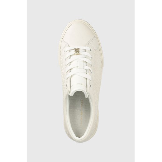 Tommy Hilfiger sneakersy skórzane kolor biały Tommy Hilfiger 42 ANSWEAR.com