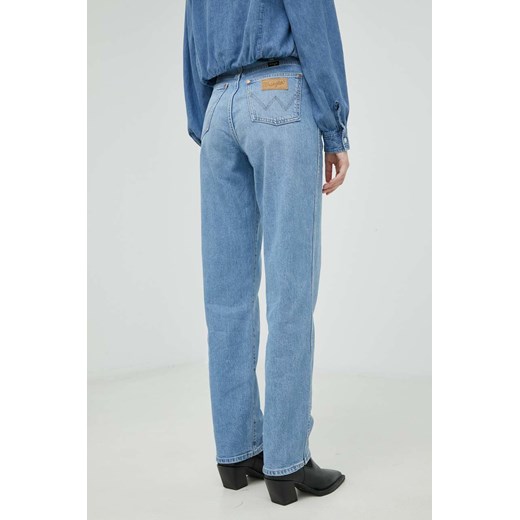 Wrangler jeansy Mom Straight Rhea damskie high waist Wrangler 31/32 ANSWEAR.com