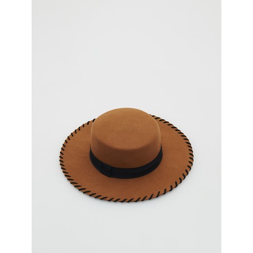 Reserved - Wełniany kapelusz - Brązowy Reserved S Reserved