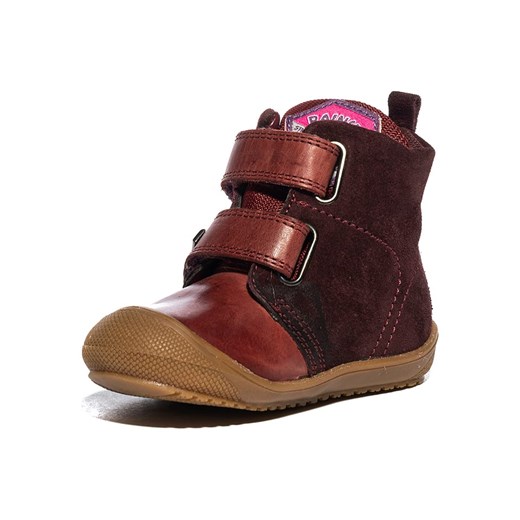 Skórzane botki w kolorze bordowym Naturino 24 okazyjna cena Limango Polska