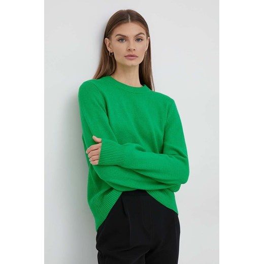 GAP sweter damski kolor zielony lekki Gap M ANSWEAR.com