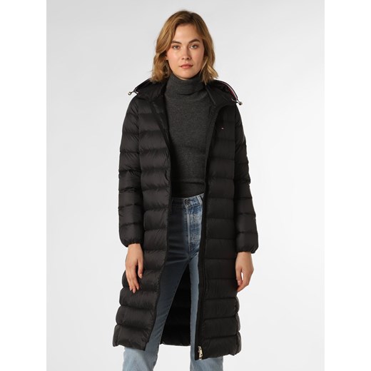Tommy Hilfiger Płaszcz puchowy damski Kobiety Sztuczne włókno czarny jednolity Tommy Hilfiger M vangraaf